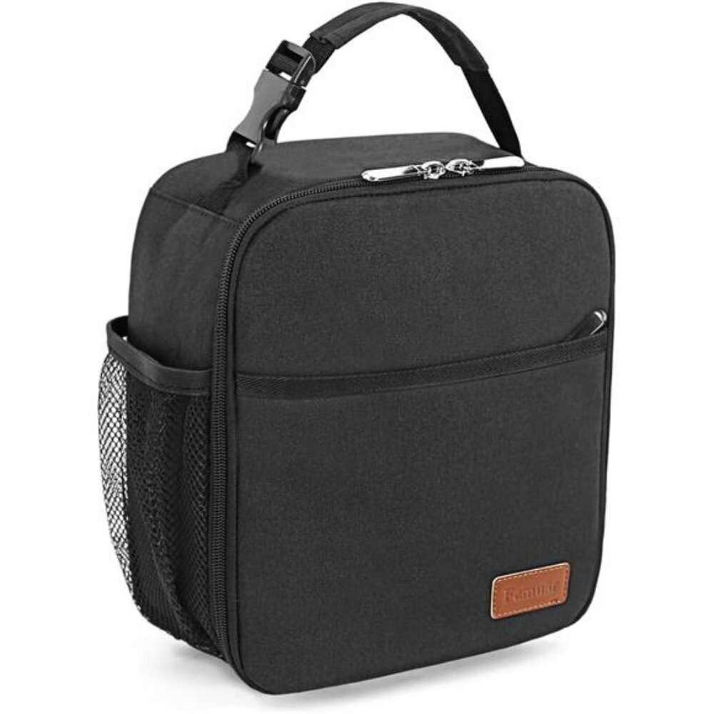 Small Insulated Lunch Bag Tote Reusable Cooler Lunchbox for Work or Travel